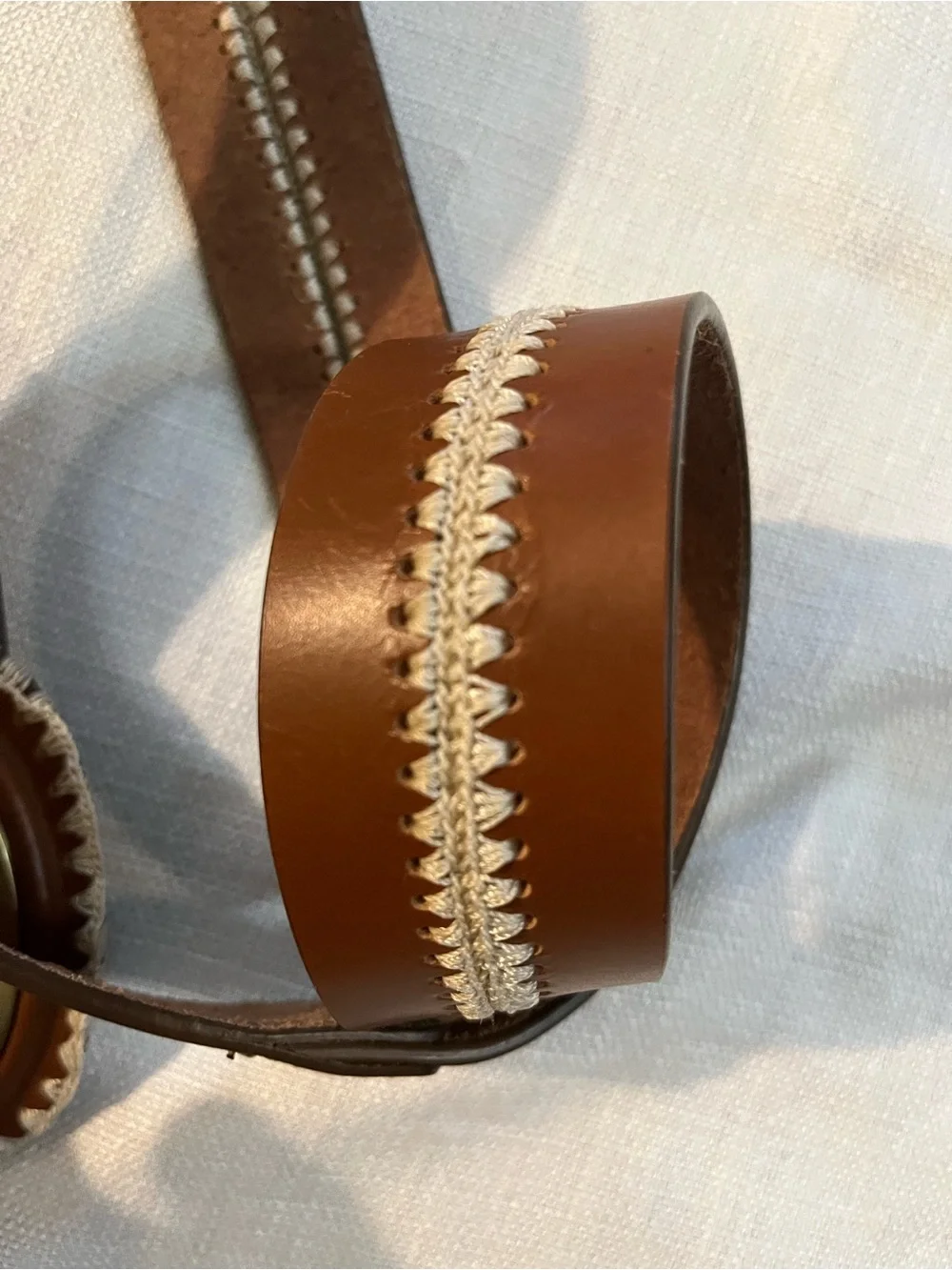 Chicos brown leather